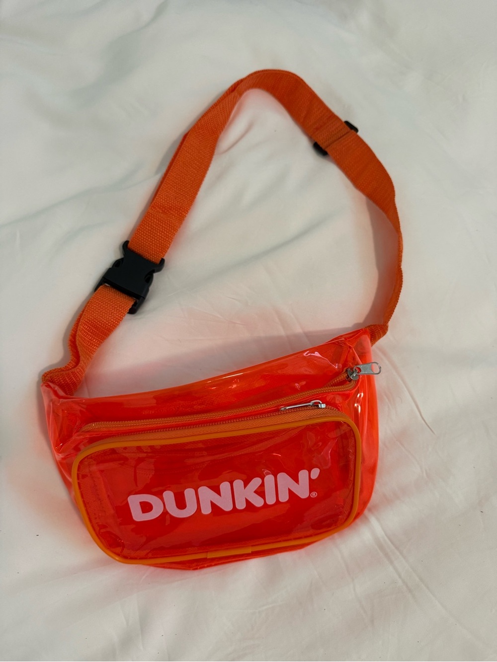 Dunkin’ Doughnuts Clear Orange Belt Bag